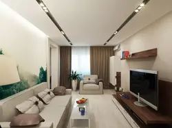 Design Of A Hall In An 18 Square Apartment