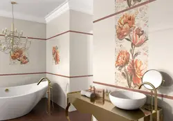 Tile panel in the bathroom photo