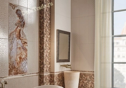 Tile panel in the bathroom photo