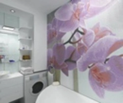 Tile panel in the bathroom photo