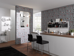 Wallpaper for kitchen interior design washable