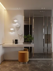 Fashionable mirrors in the hallway photo
