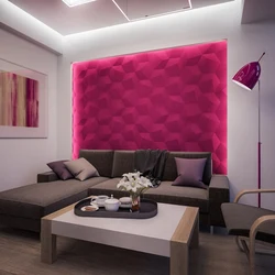 3d панели в интерьере гостиной
