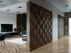 3d панели в интерьере гостиной