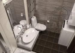 Bathroom interior machine bath toilet