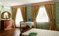 Lambrequins In The Bedroom Interior