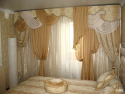 Lambrequins In The Bedroom Interior