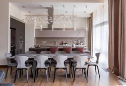 Interior photo of kitchen dining room