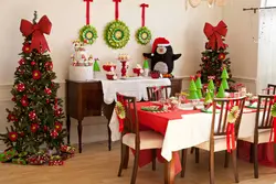 Photo of how to decorate the kitchen for the New Year with your own hands