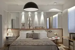 Mirrors by the bed in the bedroom design