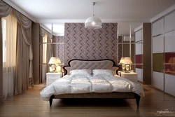 Mirrors by the bed in the bedroom design