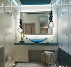 Bathroom interior with two sinks