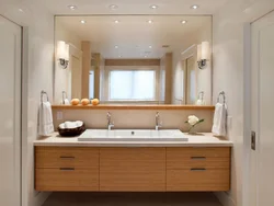 Bathroom interior with two sinks
