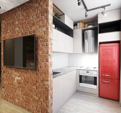 Xruşşovdakı Mətbəxdə Loft Dizaynı
