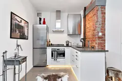 Лофт дизайн на кухне в хрущевке