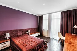 Photo of a matte stretch ceiling in the bedroom
