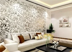 Fashionable wallpaper for living room interior design photo