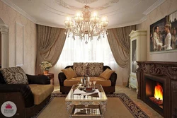 Гостиные С Камином В Классическом Стиле Дизайн Фото
