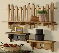 Wall shelves for the kitchen photos in the interior with your own
