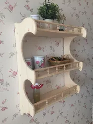 Wall shelves for the kitchen photos in the interior with your own
