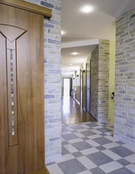 Tiles in the interior of the hallway on the walls