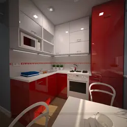 Kitchen design 5 meters with gas stove