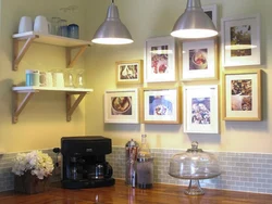 Paintings in the kitchen design