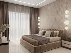 Beige Brown Bedroom Design Photo