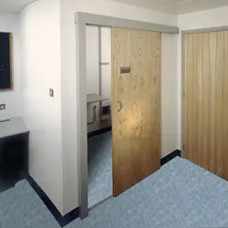 Compartment doors bath toilet photo