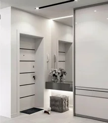 Small stylish hallways in a modern style photo