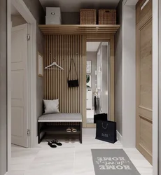 Small stylish hallways in a modern style photo