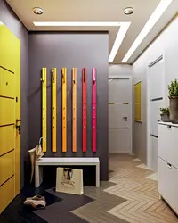 Small stylish hallways in a modern style photo