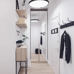 Small stylish hallways in a modern style photo