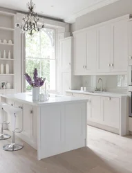 White walls in the kitchen photo