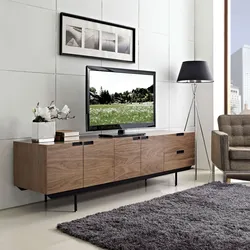 TV stand in living room interior