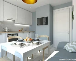 Kitchen 10 meters with sofa real photos