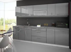 Kitchen gray graphite in the interior