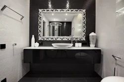 Bathroom design black walls