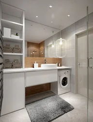 Photo of bathroom cabinets in a modern style