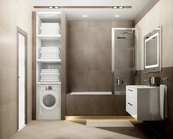 Photo of bathroom cabinets in a modern style