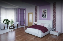 Bedroom interior in two colors