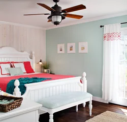 Bedroom interior in two colors