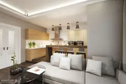 Kitchen living room design 35 sq m