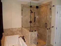 Bathroom design without bathtub photo