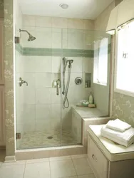 Bathroom design without bathtub photo