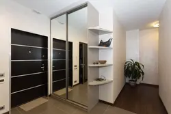 Built-in wardrobe in the hallway photo