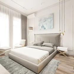 Bedroom design light wallpaper