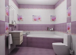Çiçək kafel dizaynı hamam fotoşəkili