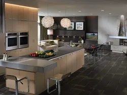 What colors goes with cappuccino in the kitchen interior