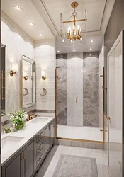 Bathroom interiors with m